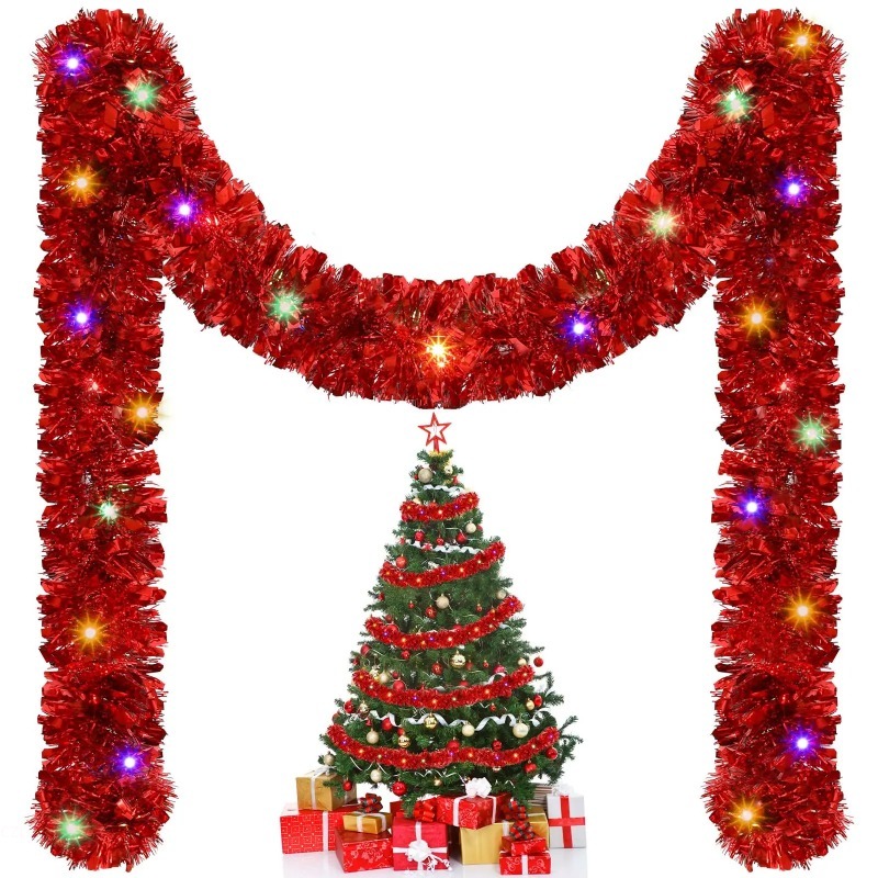 Tinsel Garland Decoration - 1PC 5M Hiasan Garland Natal Tahan