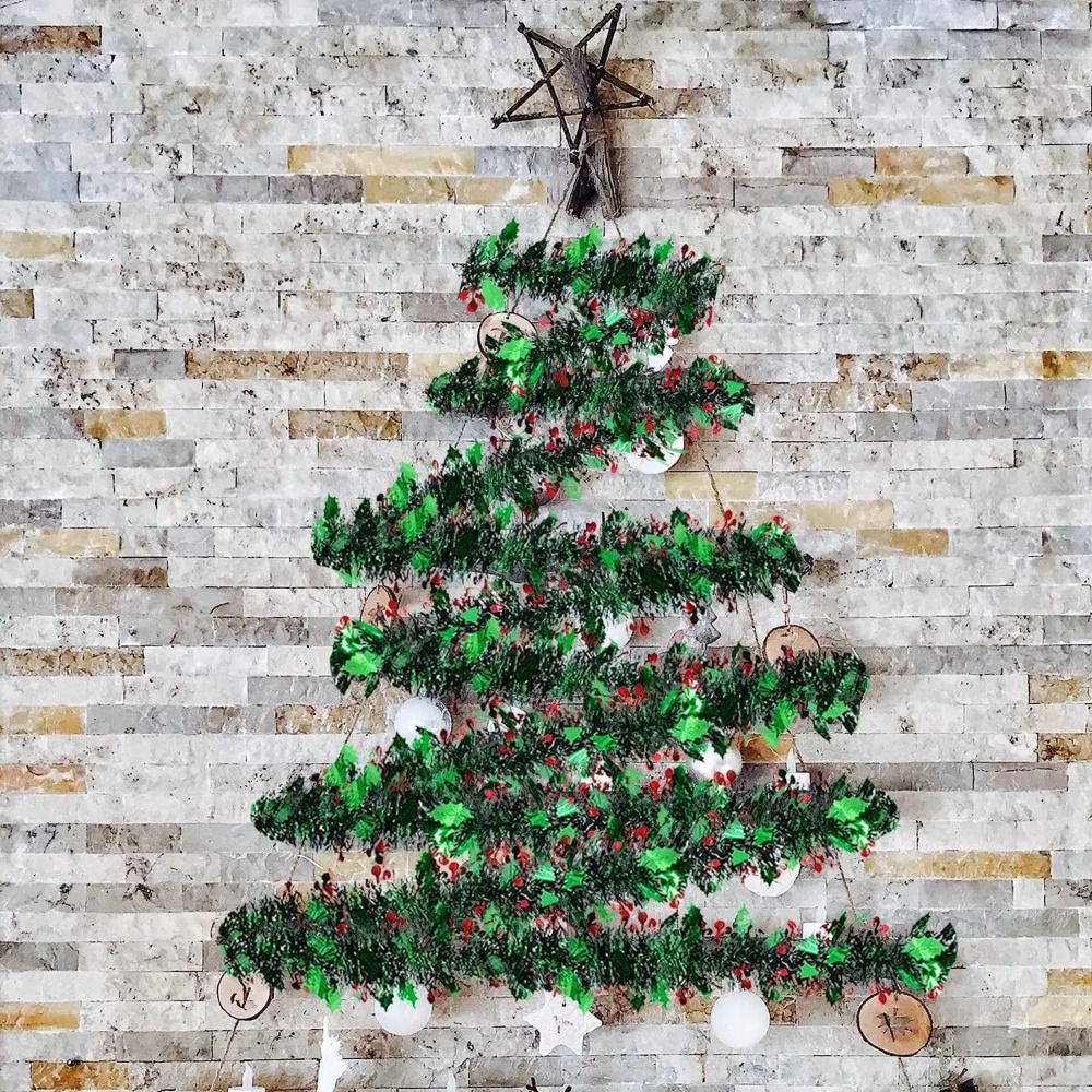 2 Buah Garland Natal 2M yang D - Tinsel Garland Decoration ulasan dan harga