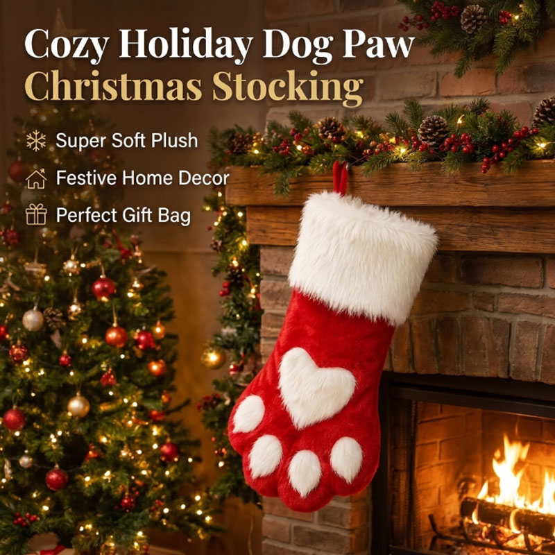 Hiasan Natal berbentuk kaki an - Christmas Stocking Hanging ulasan dan harga